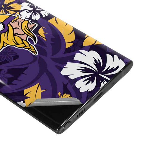 NFL Minnesota Vikings Tropical Print Galaxy Note 10 Skin
